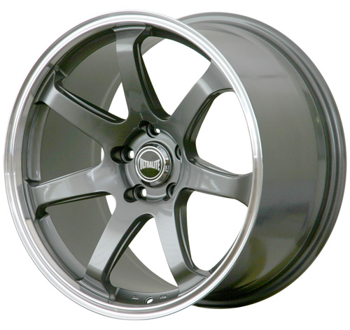 ULTRALITE ATEC II - 18 X 9.5 ET35 - GUN METAL GREY POLISHED RIM  / ULAT2-1895-1GML